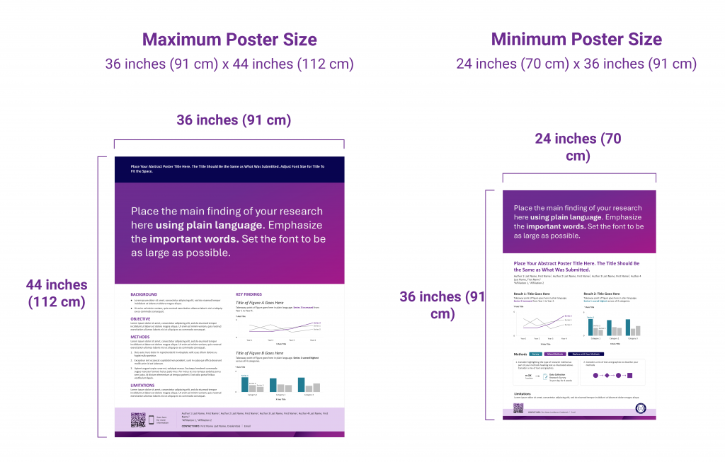 Poster dimensions